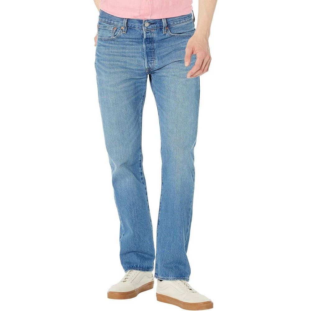Levi's 501 Original 30x32 Men's Straight Leg Button Fly Jeans On My Radio Blue